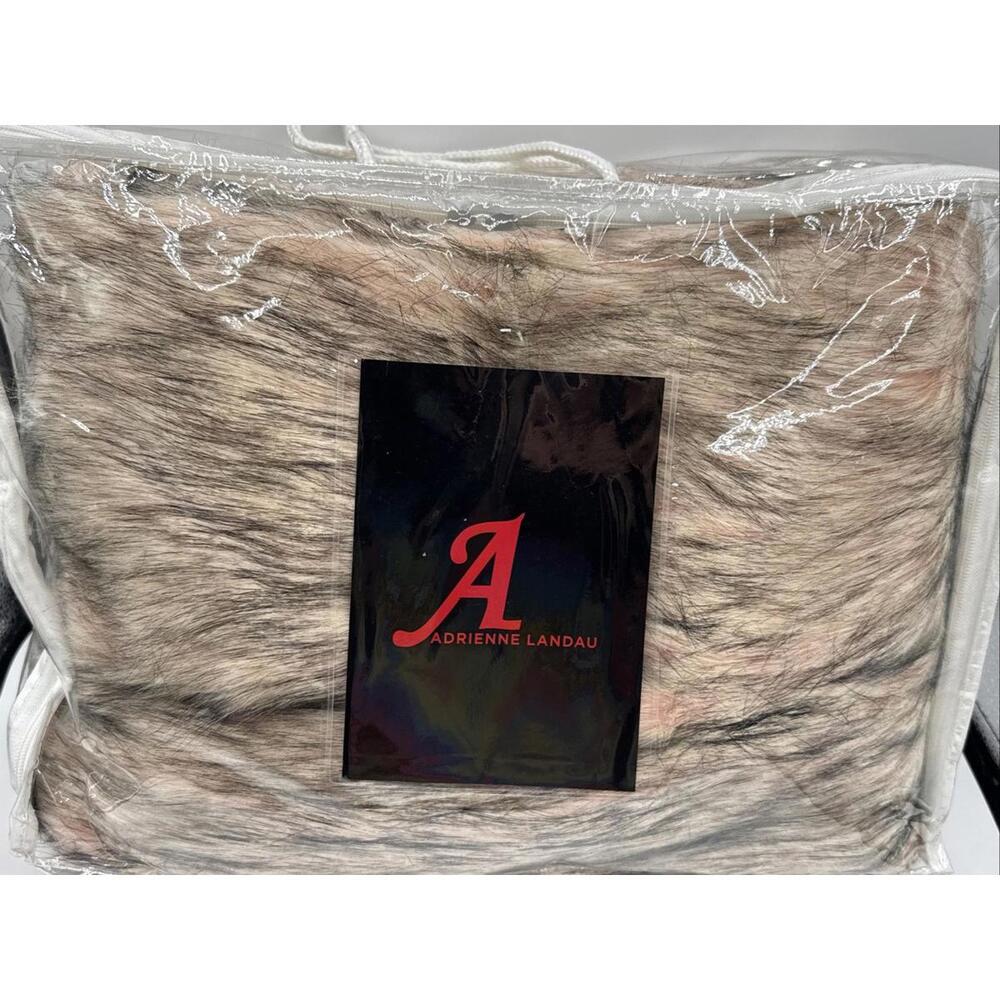 Adrienne Landau Faux Fur Throw Blanket TIE DYE OMBRE Ross 50” x 70” New